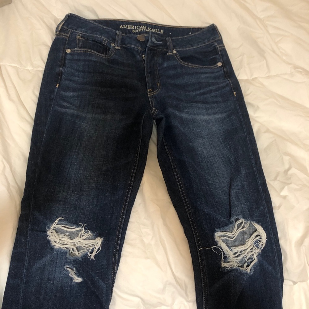 high waisted boyfriend jean